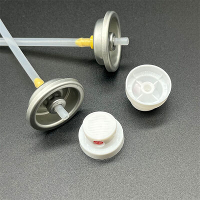 Kalıntı Bırakmayan Performanslı ve 360° Çalışma Özellikli Ultra İnce Sis Sprey Başlığı Aerosol Valfi Kuru Şampuan Spreyi İçin