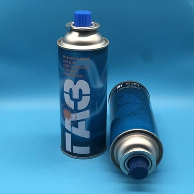 Çapraz Yemek Yemek için 65 mm çaplı Butan Gaz Kutuları Güvenilir ve Taşınabilir Aerosol Tin Kutuları