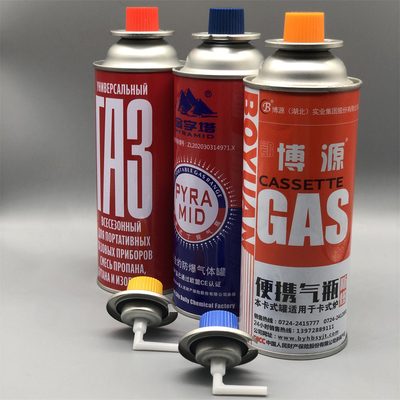 Yüksek Kaliteli Butane Propan Karışımı Gaz İzobutan Kartüsü Açık Hava Macerası için