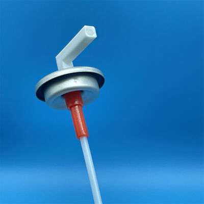 Aerosol ürününün doğru dozajlanması için bir inç ölçümlü aerosol valfi