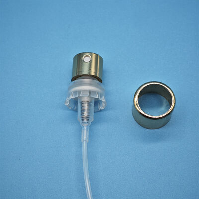 0.1ml/doz 15mm 16.3mm Gümüş Alüminyum Kozmetik Krimp Püskürtücü İnce Sis Parfüm Sprey Pompa