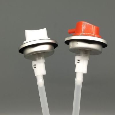 Çok amaçlı temizlik ve yağlama spreyleri için aktüatörlü ergonomik 360 derecelik aerosol valfi