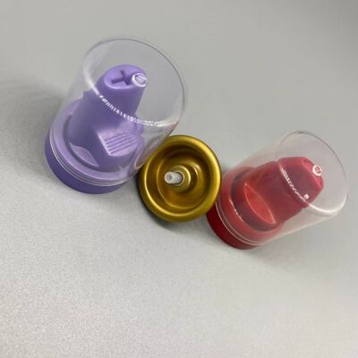 360 derece dağıtım ve valf üzerindeki torba uyumluluğu ile Saç Mousse için ters alüminyum valf