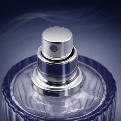Elegant Silver Perfume Spray Pump with Collar Choices