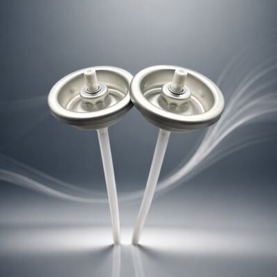 Kuru şampuan ve kök düzeltmesi için tıkanıklığa dayanıklı tasarımı ve teneke malzemesi olan bir inçlik toz püskürtme valfi